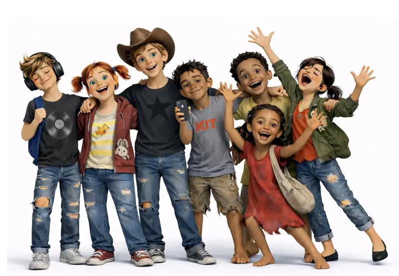 The Short Bus kids together