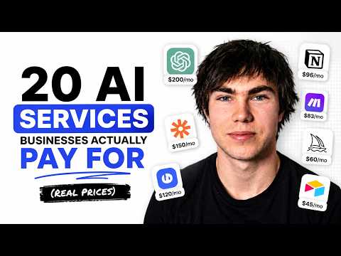 20 AI Services Businesses Actually Pay For in 2026 (Real Prices)