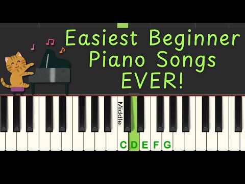 Easiest Beginner Piano Songs EVER to Learn!