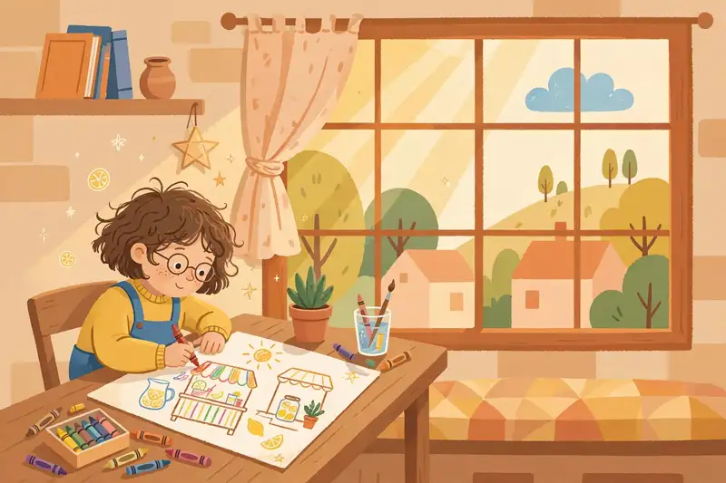 Lemonade Stand storybook art
