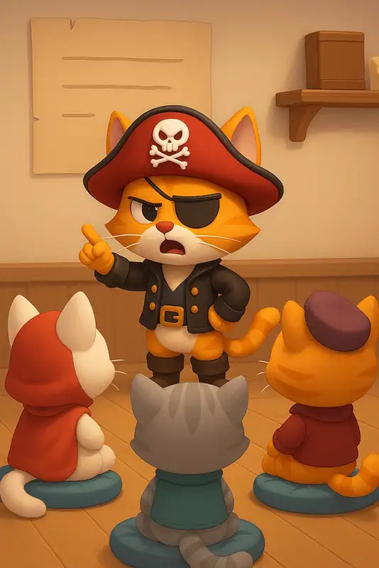 The cat captain of the crew